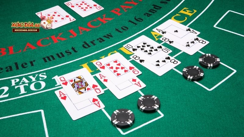 Giao diện và tính năng của Blackjack Xocdia88